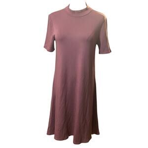 Loft pink soft tee Tshirt dress small stretchy travel